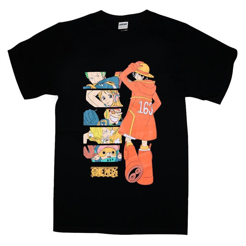 One Piece Luffy & Crew Egghead Panel T-shirt
