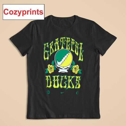 Oregon Grateful Ducks Roses T-shirt