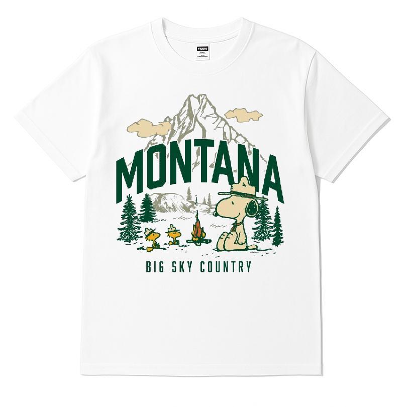 Peanuts Beagle Scouts Montana Big Sky Country T-shirt