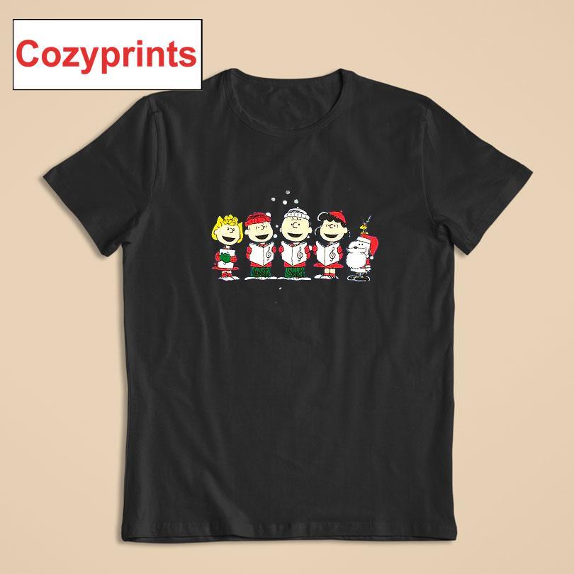 Peanuts Christmas Caroling T-shirt
