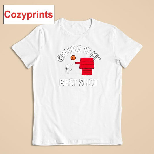 Peanuts Giving It My Best Shot T-shirt