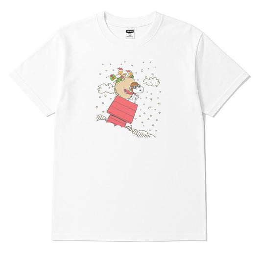 Peanuts Snoopy House Sled Graphic T-shirt