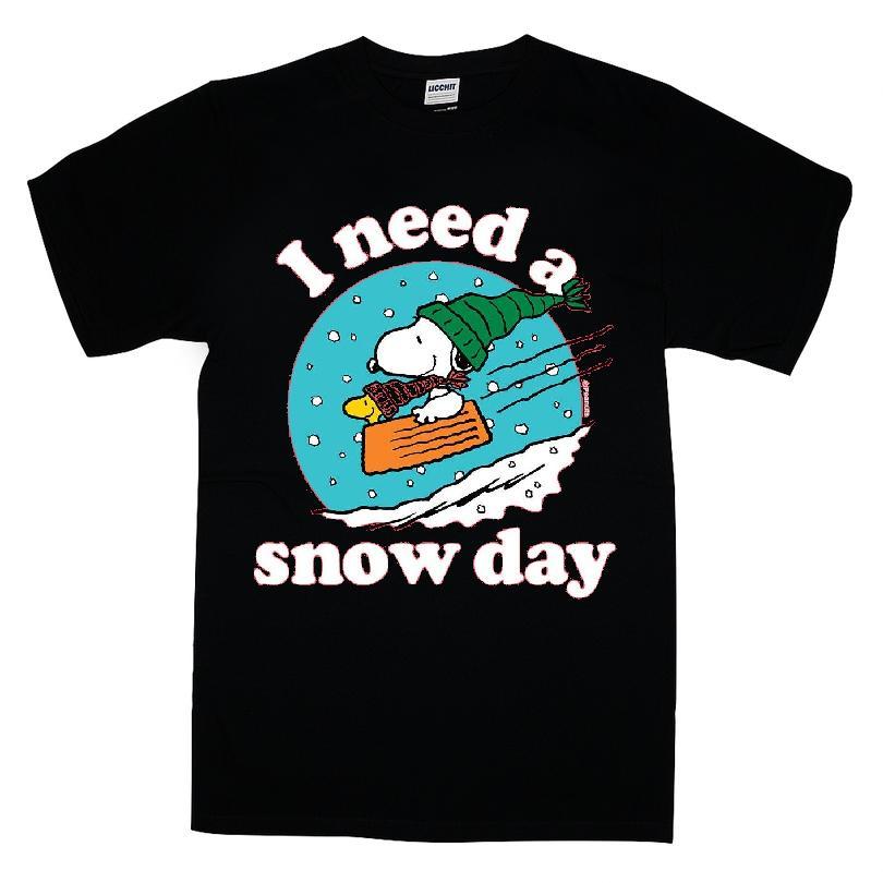 Peanuts Snoopy I Need A Snow Day T-shirt