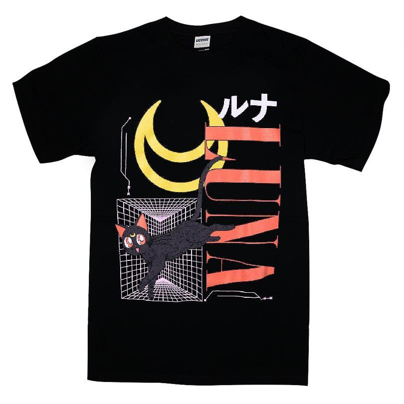 Pretty Guardian Sailor Moon Luna & Artemis Grid T-shirt