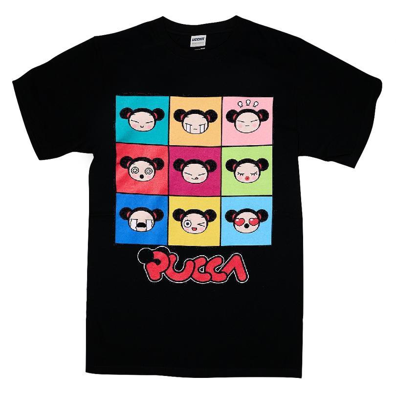 Pucca Facial Grid T-shirt