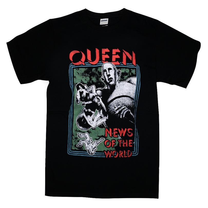 Queen News Of The World Retro Distressed T-shirt
