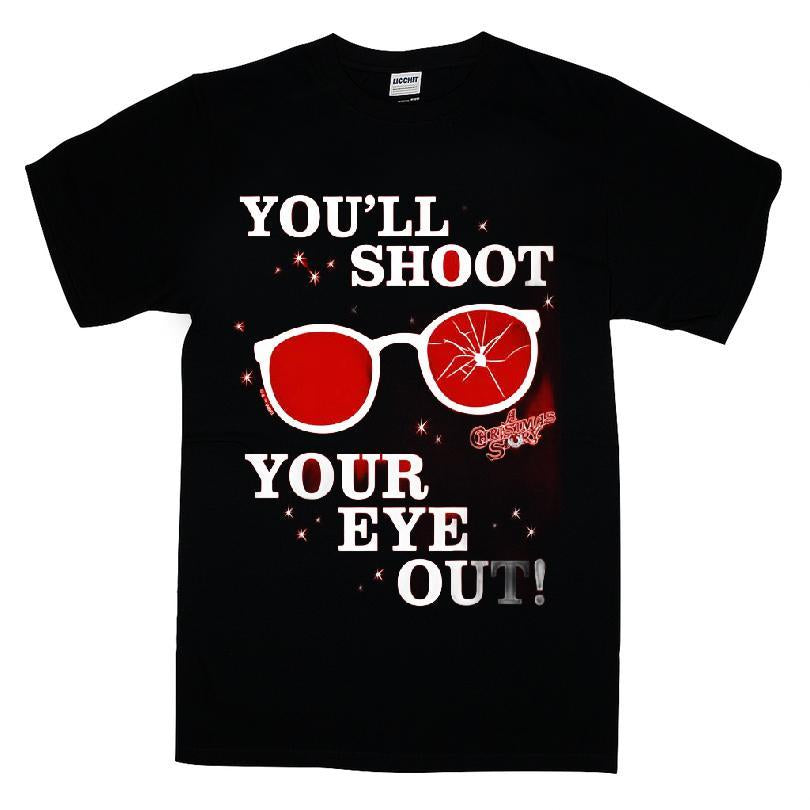 Red You'll Shoot Your Eye Out Christmas Story T-shirt