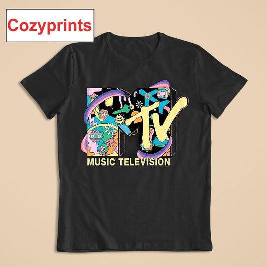 Retro Vacation Logo Mtv T-shirt