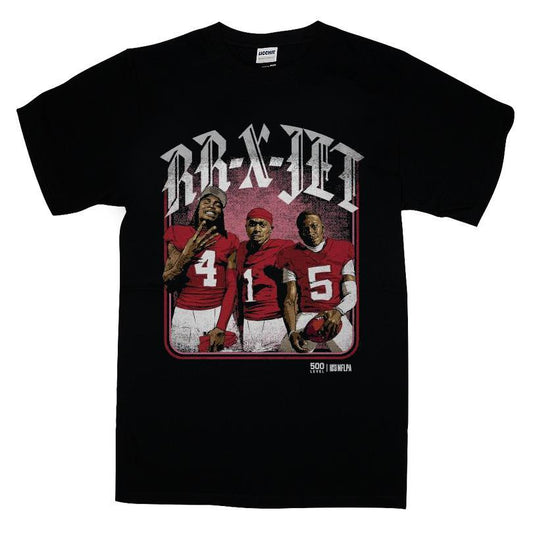 RR-X-Jet Rashee Rice, Xavier Worthy and Hollywood Brown T-shirt