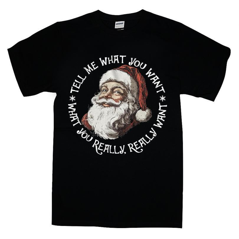 Santa Claus Tell Me What You Want, What You Really T-shirt