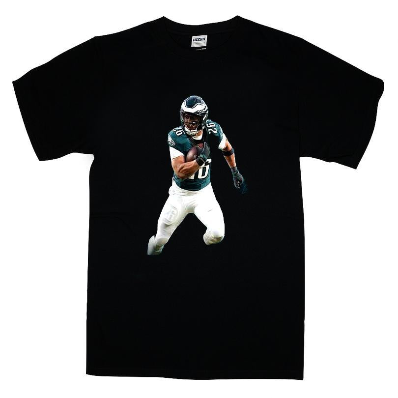 Saquon Barkley Philadelphia Eagles Triple Pic Player T-shirt