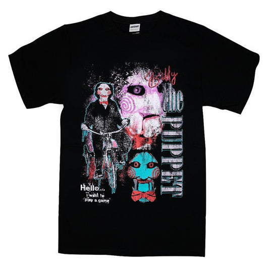 Saw Billy The Puppet Collage T-shirt