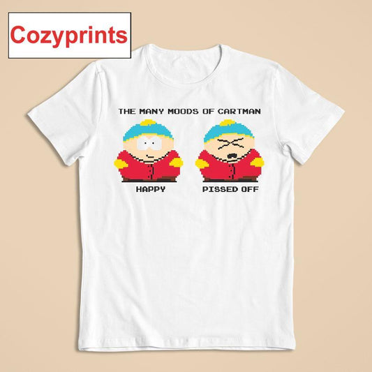 South Park The Many Moods Of Cartman Happy Pissed Off T-shirt