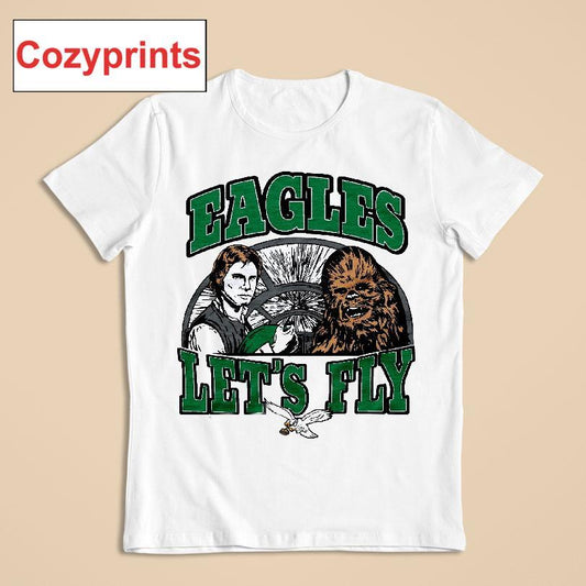 Star Wars Philadelphia Eagles Let's Fly T-shirt