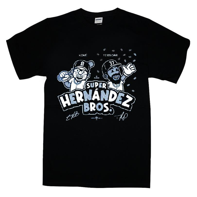 Super Hern¡ndez Bros Kik© Hern¡ndez Teoscar Hern¡ndez Los Angeles Baseball Mlbpa T-shirt