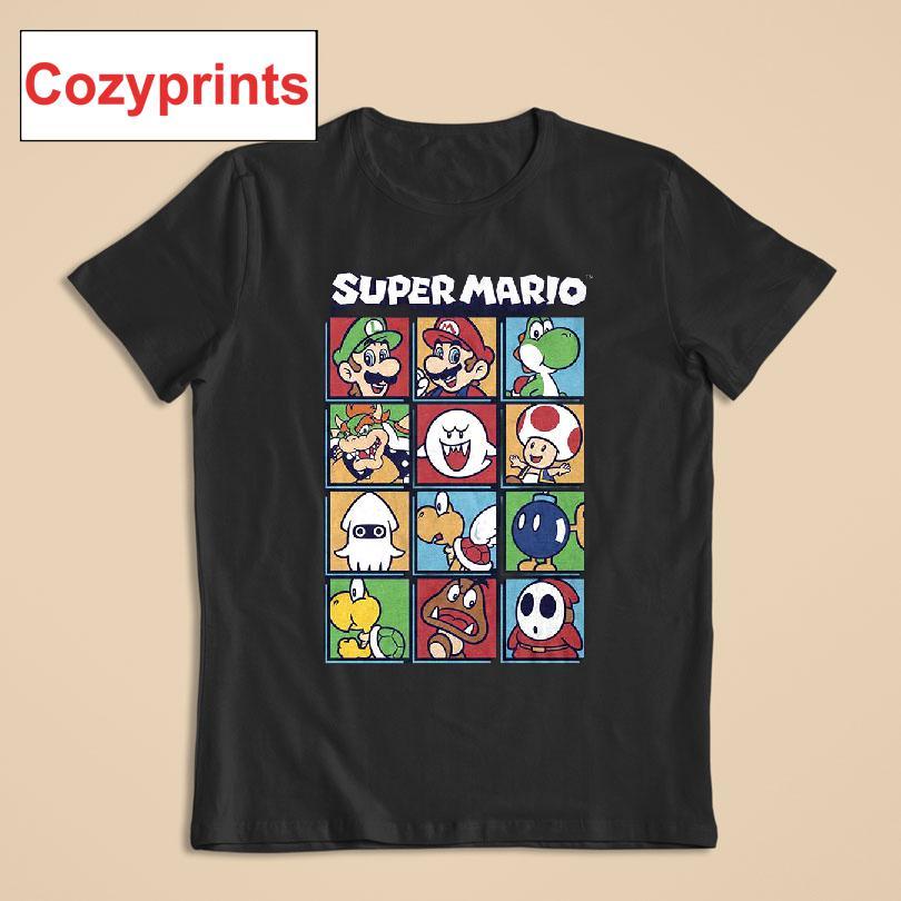 Super Mario Bros. Character Blocks Nintendo T-shirt
