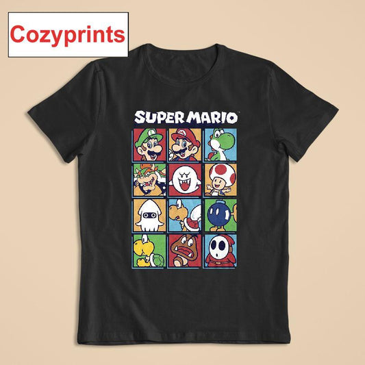 Super Mario Bros. Character Blocks Nintendo T-shirt