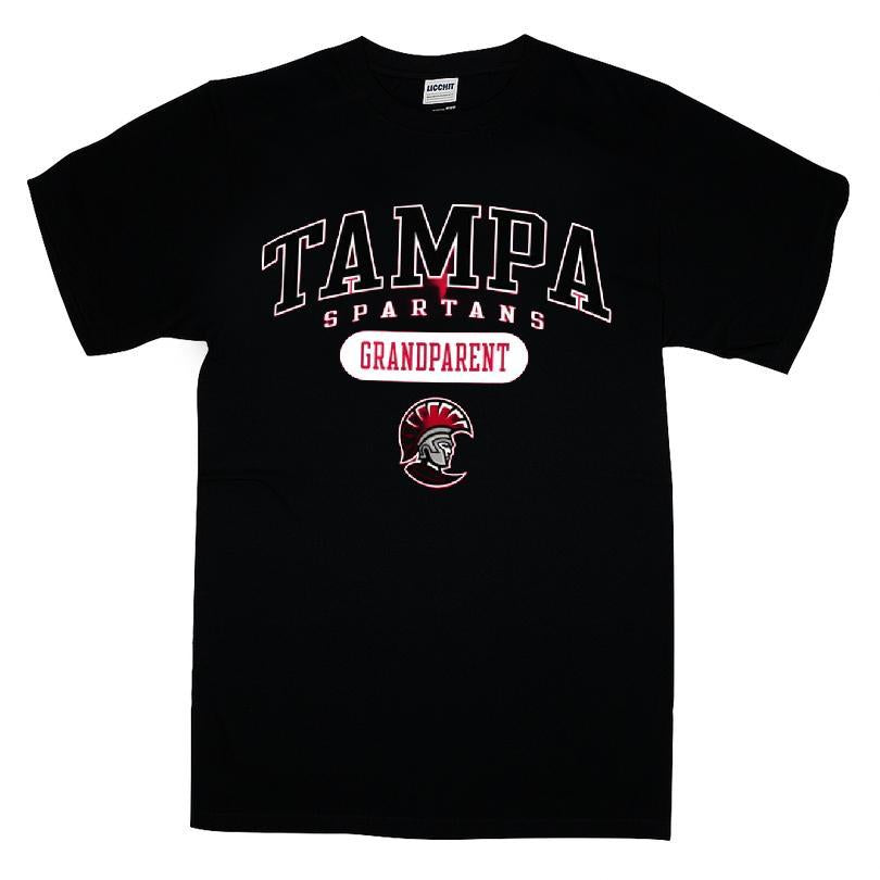 Tampa Spartans Champion Grandparent Pill Box T-shirt