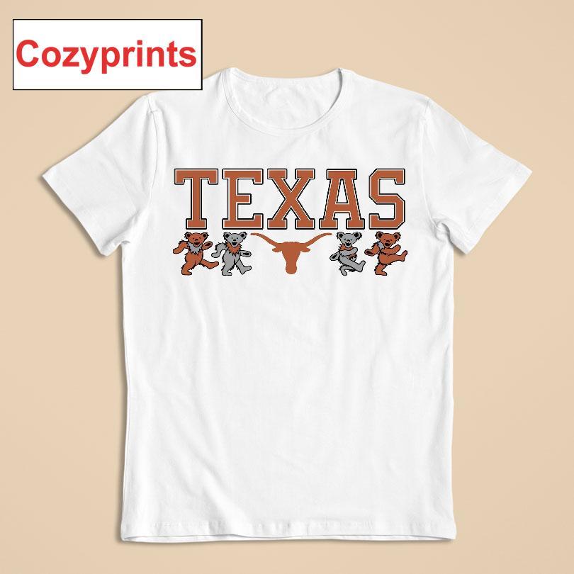 Texas X Grateful Dead Longhorn Bears T-shirt