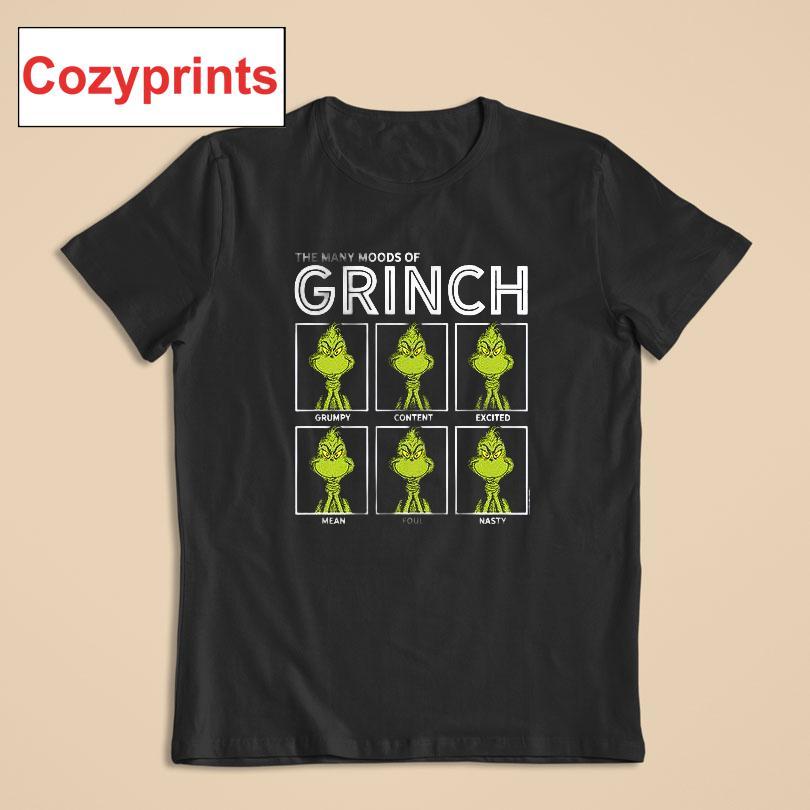 The Many Moods Of Grinch T-shirt