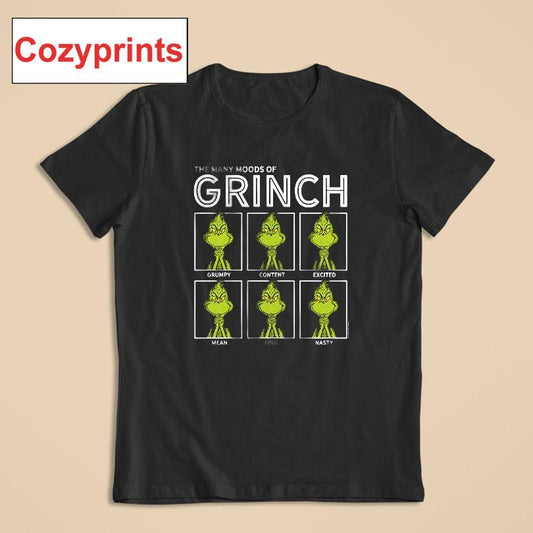 The Many Moods Of Grinch T-shirt