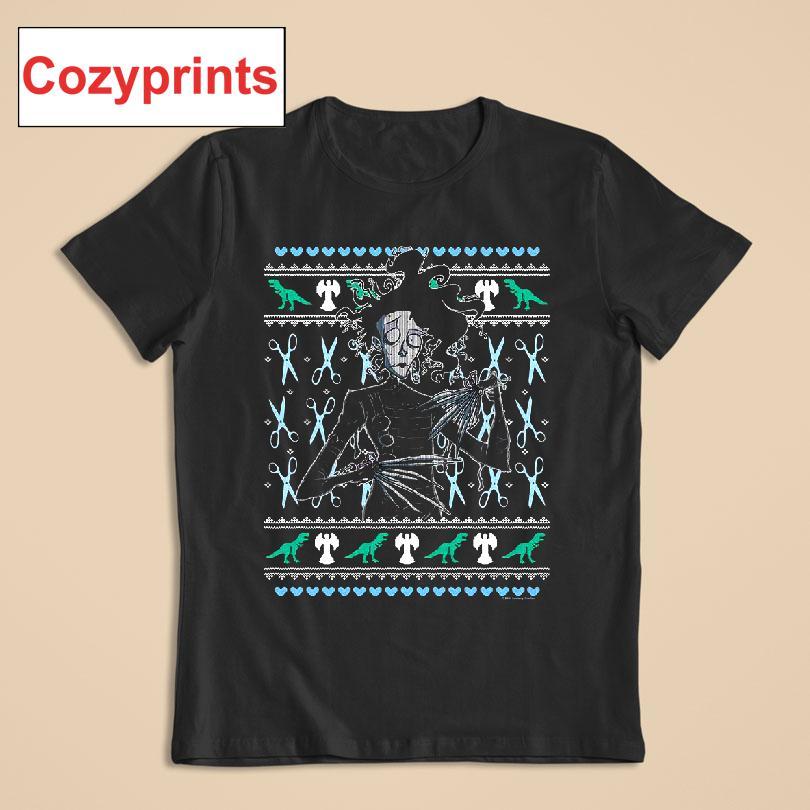 Ugly Christmas Sweater Edward Scissorhands T-shirt