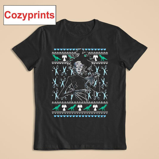 Ugly Christmas Sweater Edward Scissorhands T-shirt