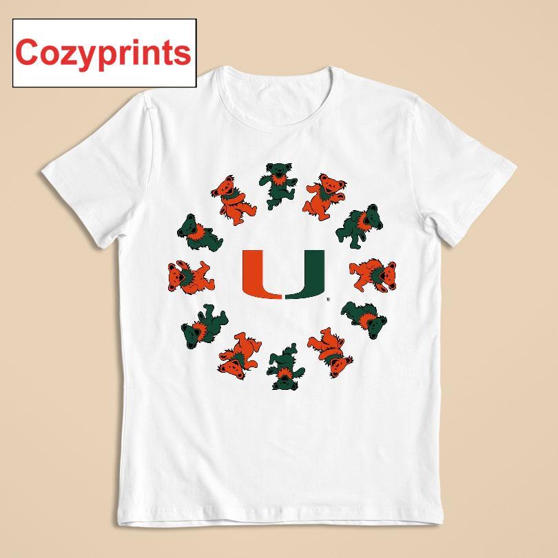 University Of Miami X Grateful Dead Circle Bears T-shirt