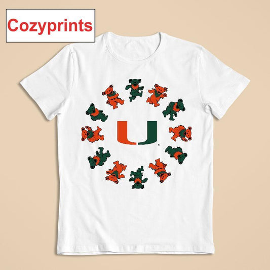 University Of Miami X Grateful Dead Circle Bears T-shirt