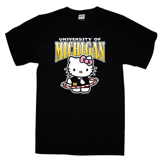 University Of Michigan Wolverines Hello Kitty T-shirt