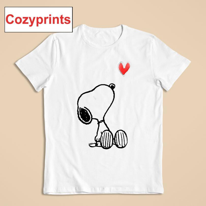 Valentine's Peanuts Snoopy Heart T-shirt