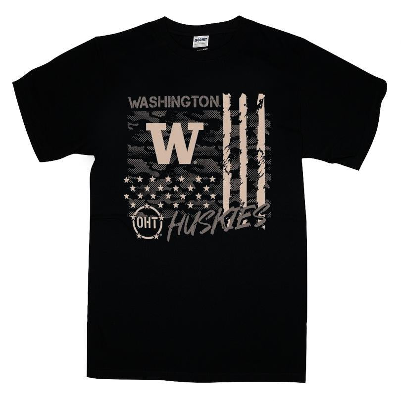 Washington Huskies OHT Camo Overlay T-shirt