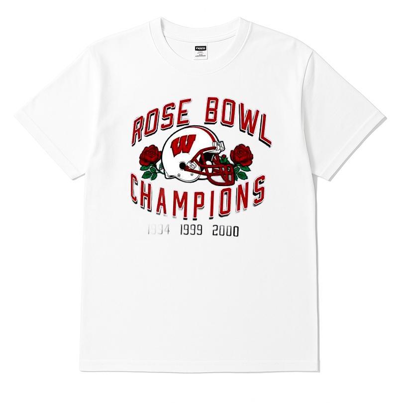 Wisconsin Badgers Helmet Rose Bowl Champs T-shirt