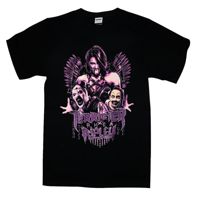 Wwe Rhea Ripley X Terrfier Trio T-shirt