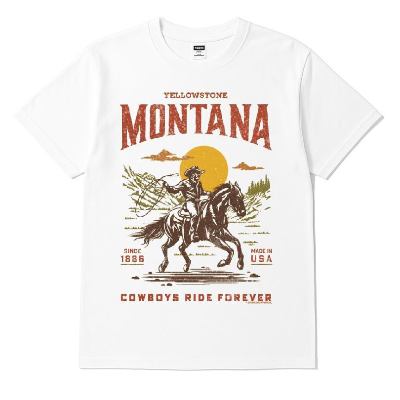 Yellowstone Montana Cowboys Ride Forever T-shirt