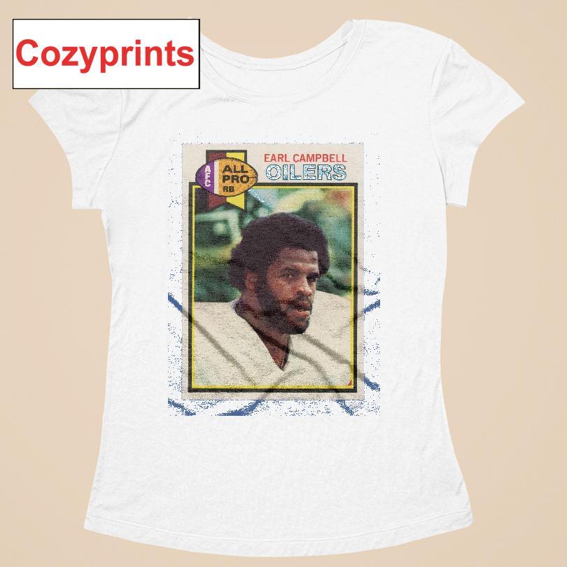 1979 Topps Football Earl Campbell Oilers T-shirt