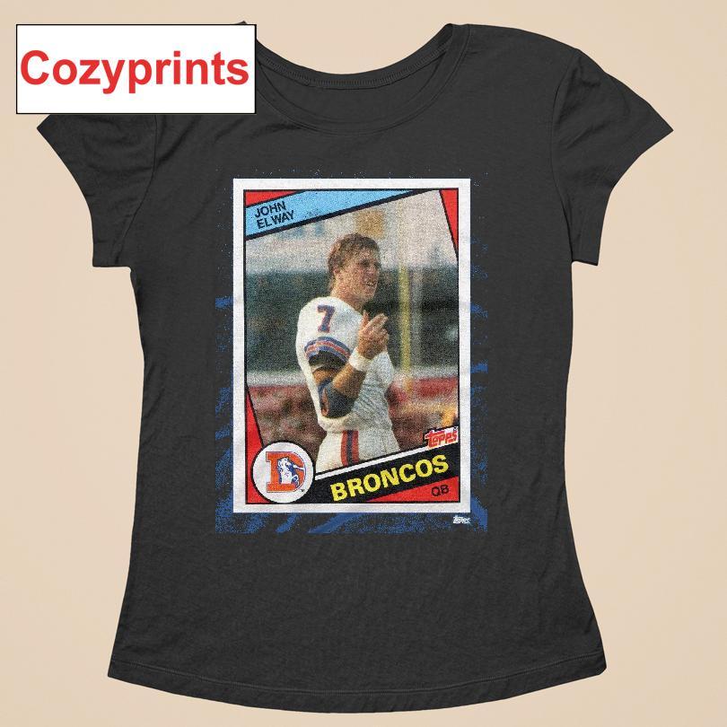 1984 Topps Football John Elway Broncos T-shirt