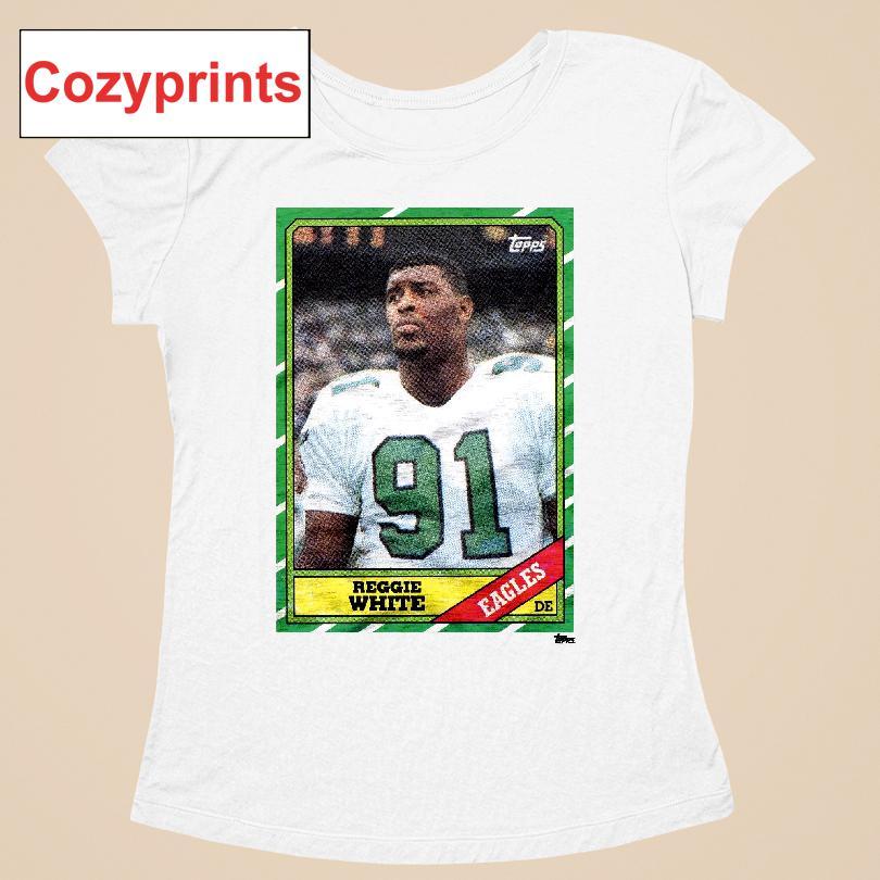1986 Topps Football Reggie White Eagles T-shirt