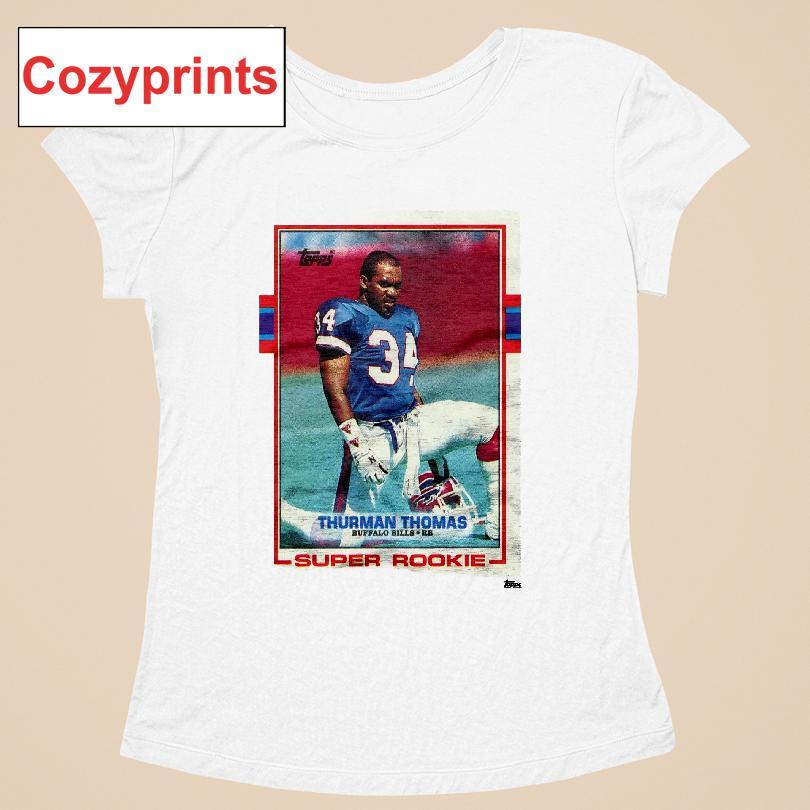 1989 Topps Football Thurman Thomas Bills T-shirt
