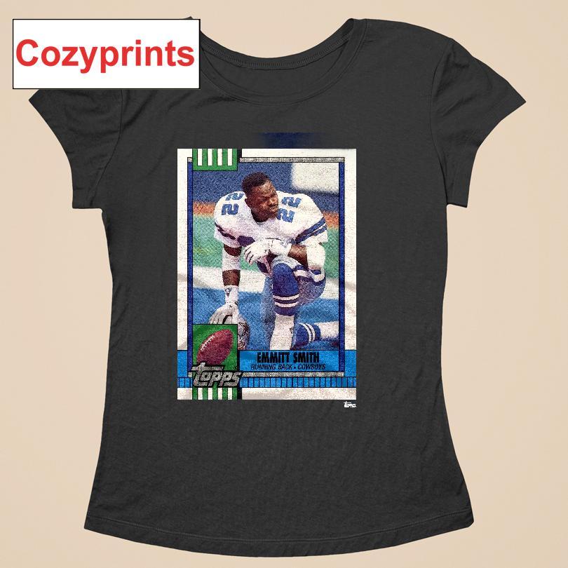 1990 Topps Football Emmitt Smith Cowboys T-shirt