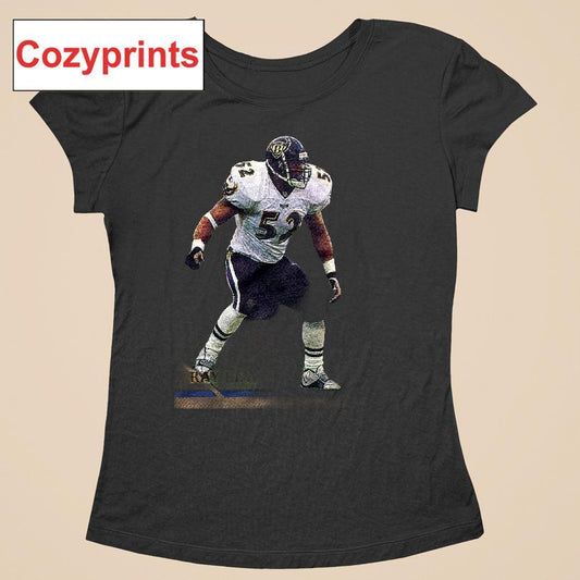 2001 Bowman Ray Lewis Ravens T-shirt