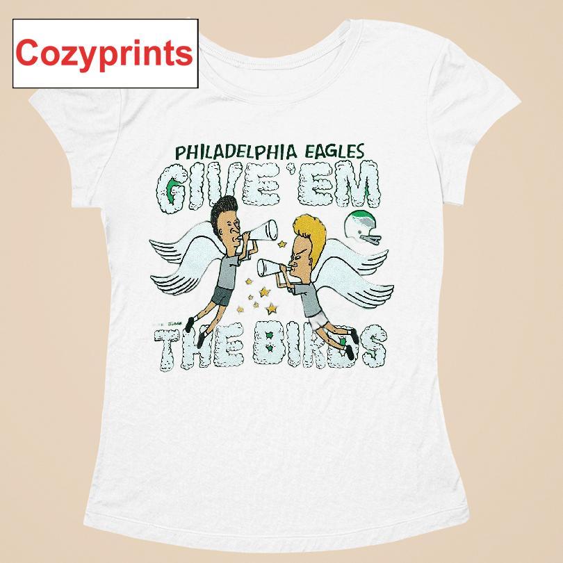Beavis And Butt-head Philadelphia Eagles Give'em The Birds Shirt