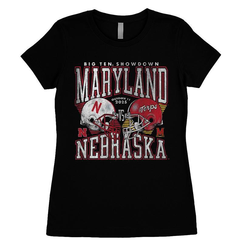 Big Ten Showdown Maryland Terrapins Vs Nebraska Cornhuskers T-shirt