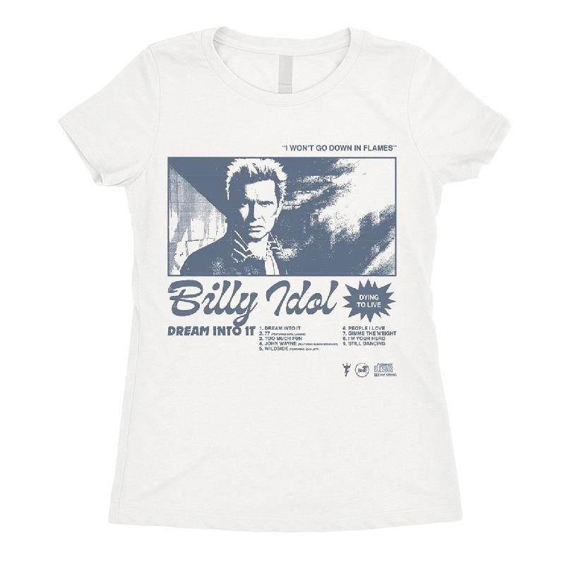 Billy Idol Script Dream Into It T-shirt