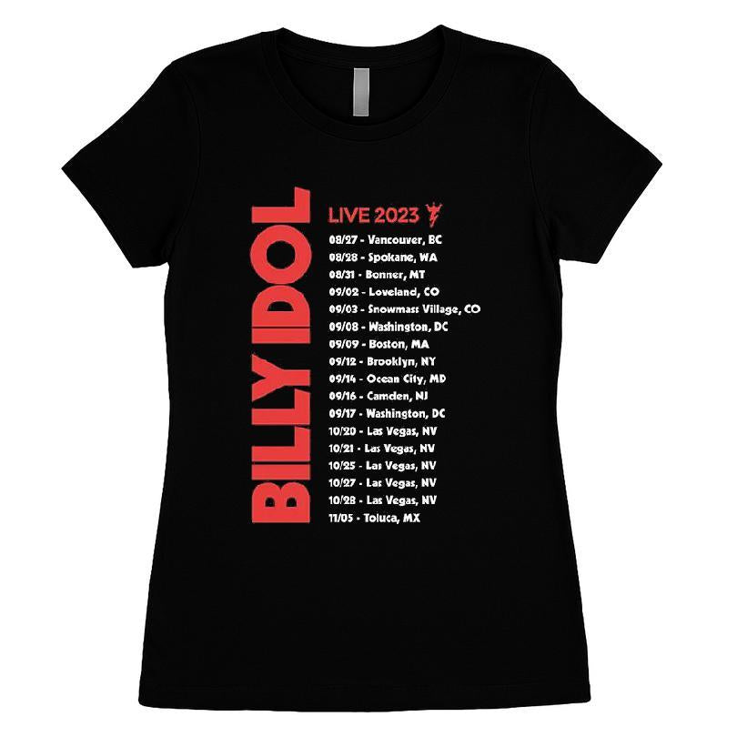 Billy Idol The Cage 2023 Tour T-shirt