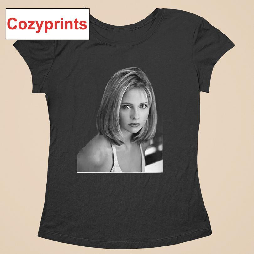 Black & White Photo Buffy The Vampire Slayer T-shirt