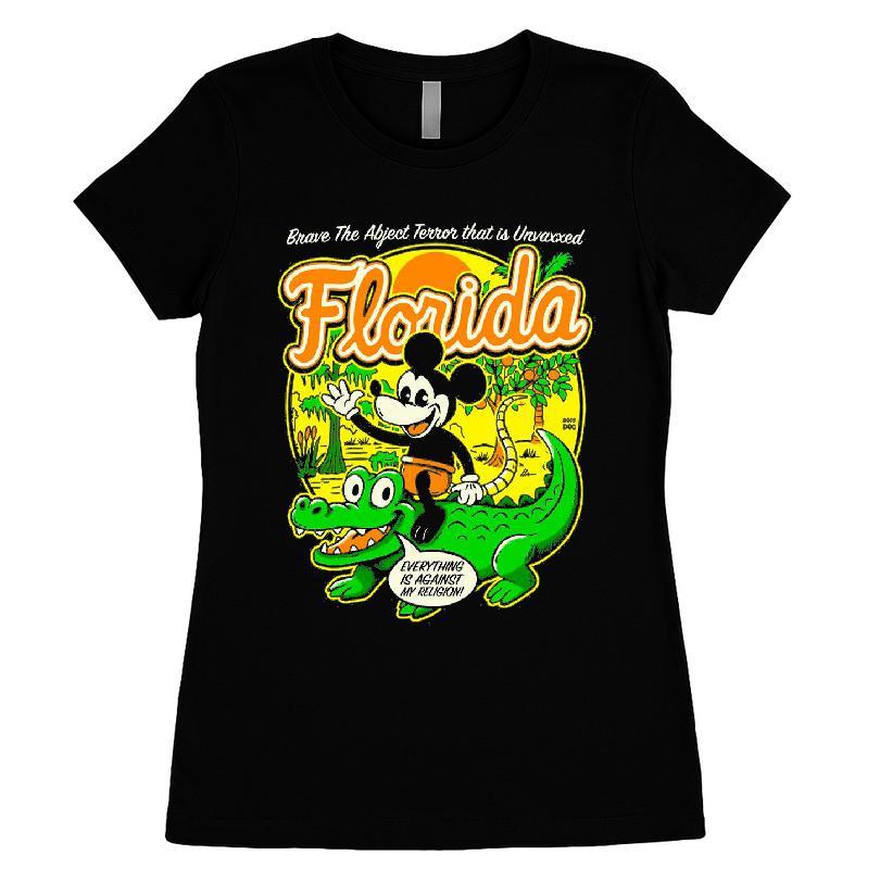 Brave The Abject Terror That Is Unvaxxed Florida Everything Is Against My Religion T-shirt