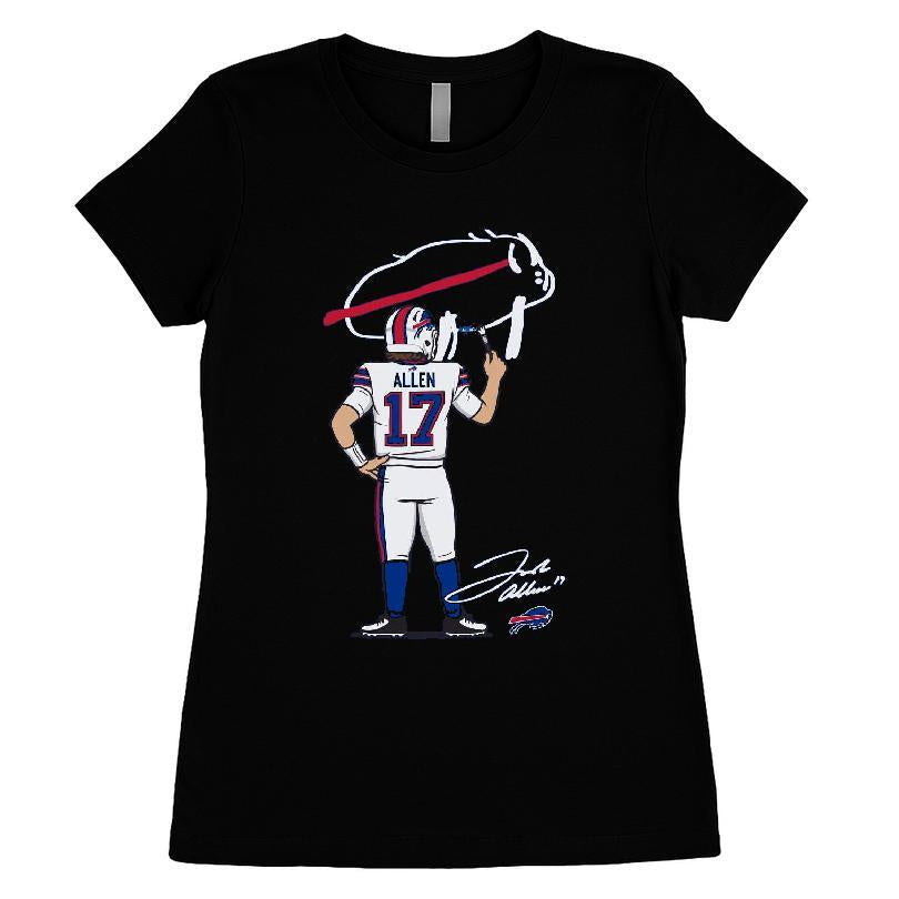 Buffalo Bills Billustration 17 Allen T-shirt