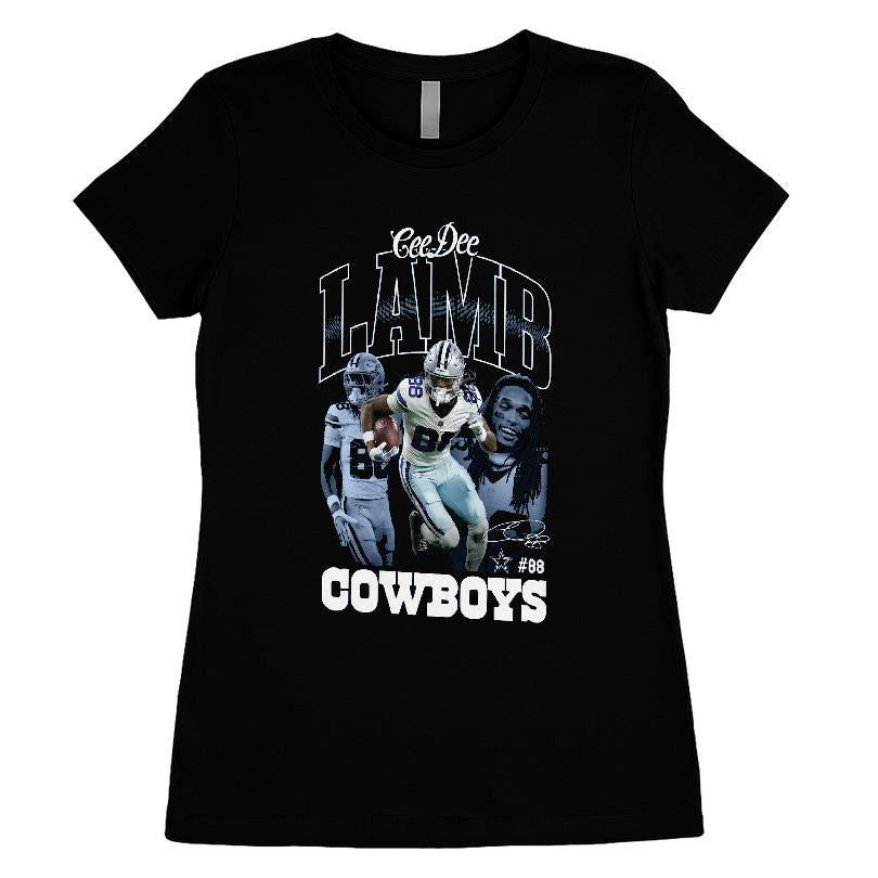 Ceedee Lamb Dallas Cowboys NFL Team Triple Pic T-shirt