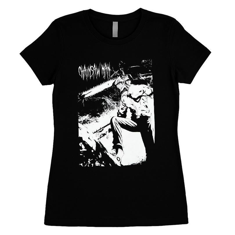 Chainsaw Man Jumbo Denji Black & White T-shirt